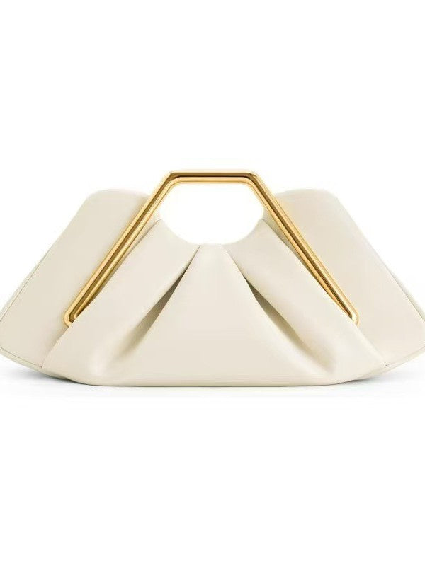 Pleated high end crossbody/ armpit handbag