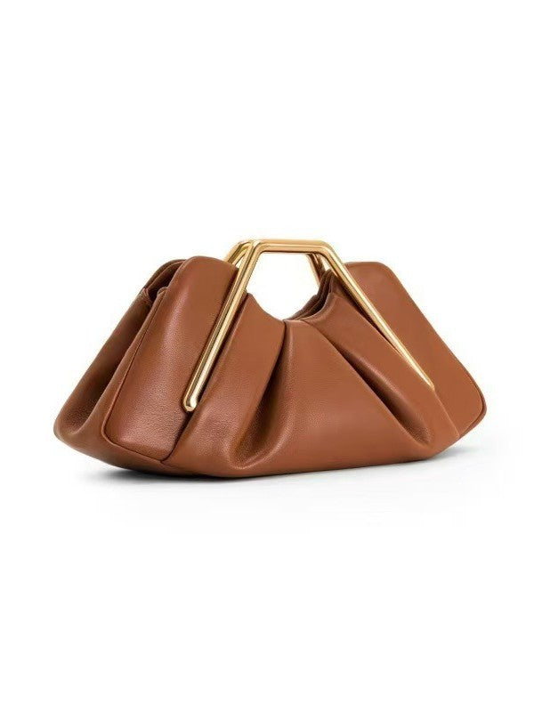Pleated high end crossbody/ armpit handbag