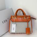 Large capacity belt decoration tote handbag