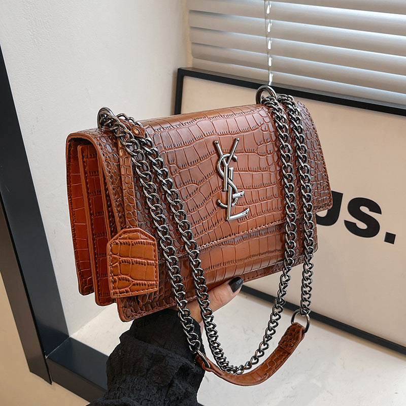 Fashionable sholder and crossbody handbag