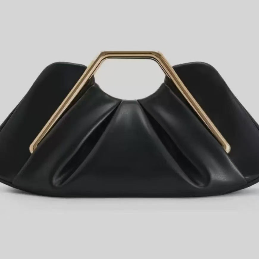 Pleated high end crossbody/ armpit handbag